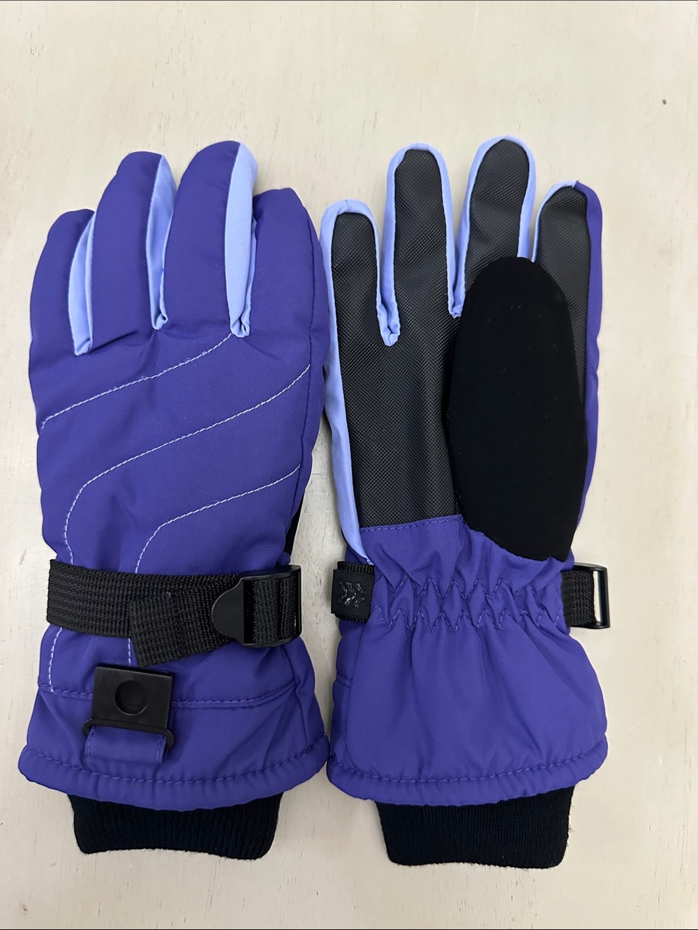 All In Motion Youth Purple Waterproof Insulated Snow Gloves Size 8-14
